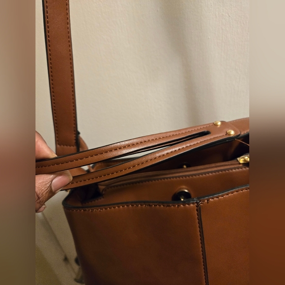 KGB Studio Handbag Shoulder Crossbody Bag Brown Leather Adjustable Strap - Picture 6 of 16